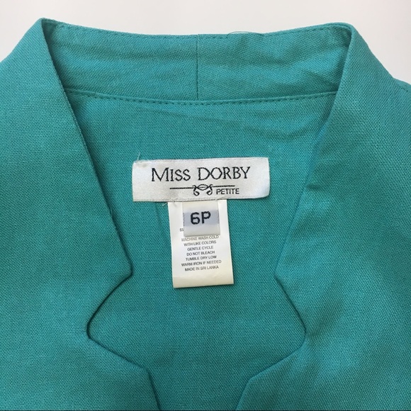 Miss Dorby 2-pc Floral Skirt Suit, sz 6P - Picture 3 of 7